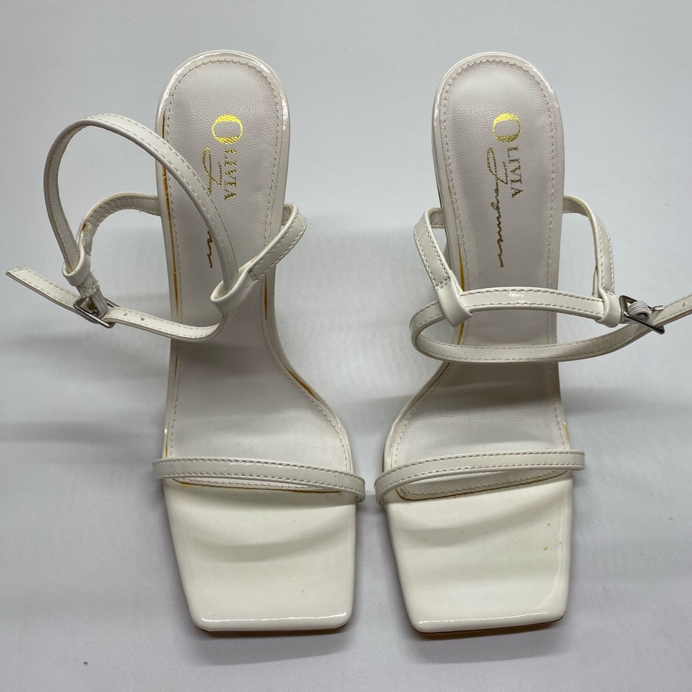 White Olivia Jaymes heels